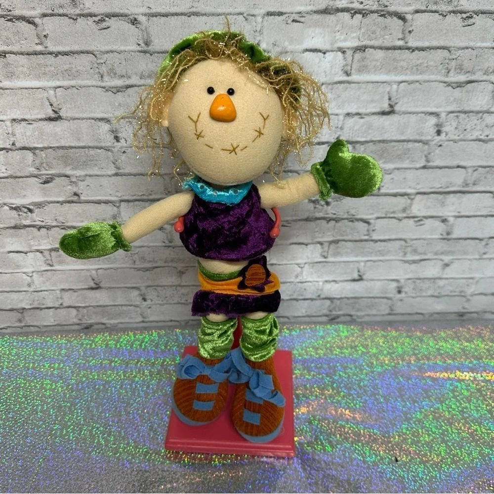 Dan Dee Collectors Choice Cloth Stuffed Rag Doll Decor Autumn Fall Scarecrow 14